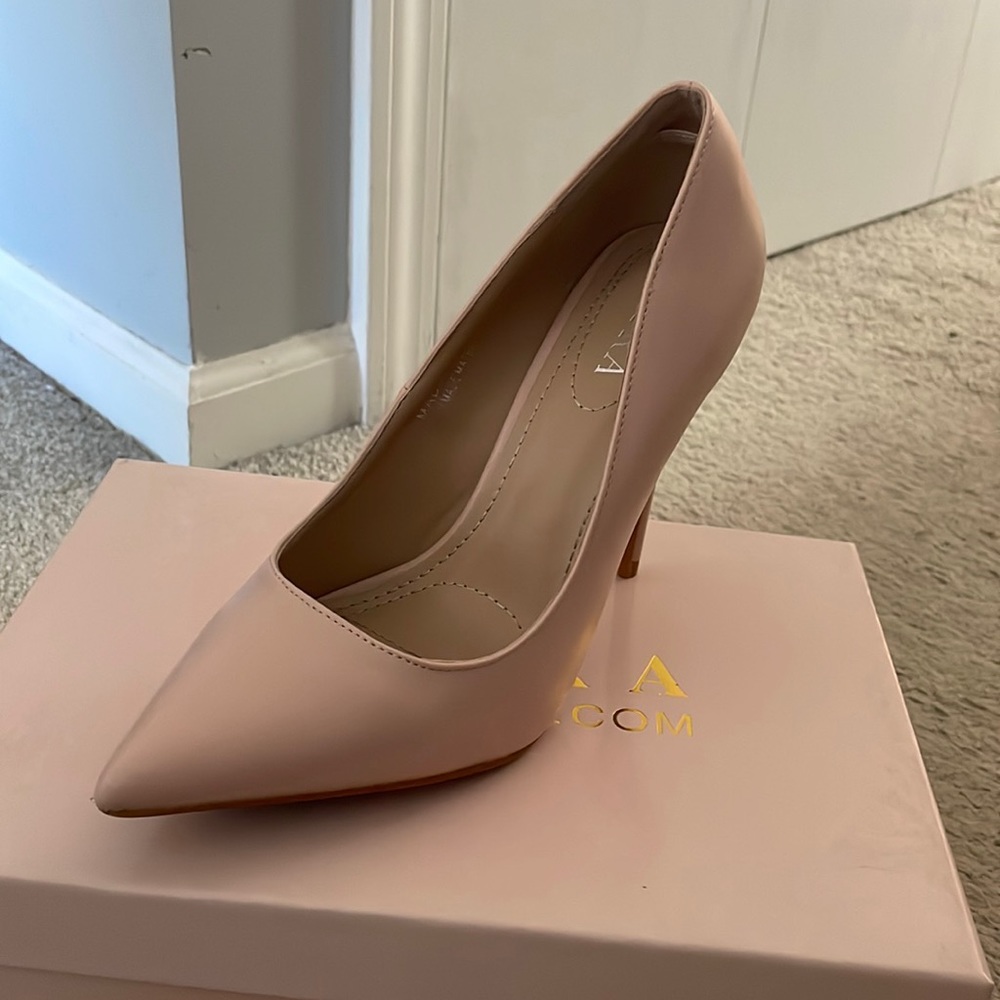 Light nude high heels. No longer fit